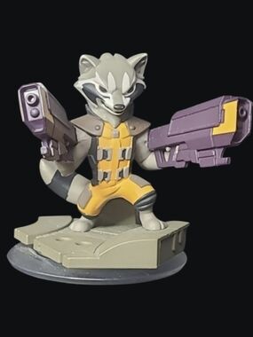 Disney Infinity 2.0 "Rocket Raccoon" Figure With Dual Blasters - Marvel Comics